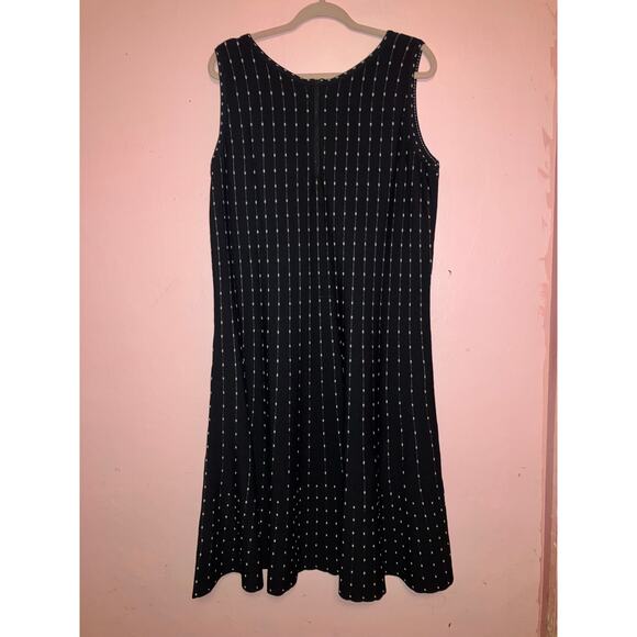 NWT Nic + Zoe black and white knit flowy dress size 1X - Picture 8 of 8